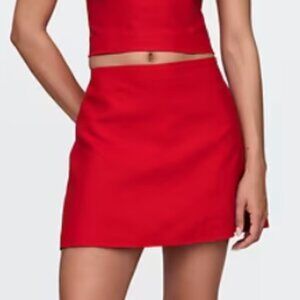 GAP Women's Linen-Blend Mini Skort